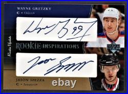Wayne Gretzky, Jason Spezza-02/03 Ud Rookie Dual Auto/autograph Rare & Mint