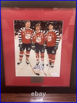 Wayne Gretzky Kings 1992 NHL All-Star Game Autographed Framed Photo withJSA COA