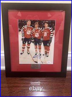 Wayne Gretzky Kings 1992 NHL All-Star Game Autographed Framed Photo withJSA COA