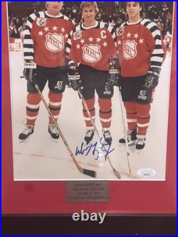 Wayne Gretzky Kings 1992 NHL All-Star Game Autographed Framed Photo withJSA COA