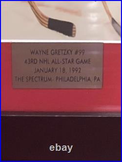 Wayne Gretzky Kings 1992 NHL All-Star Game Autographed Framed Photo withJSA COA