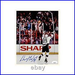 Wayne Gretzky Kings Autographed Signed 8x10 Photo Celebrating (JSA COA #AW04461)