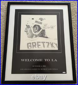 Wayne Gretzky Kings HHOF Signed Poster Vintage Upper Deck UDA LOA Full Autograph