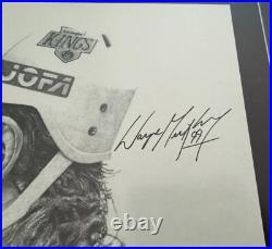 Wayne Gretzky Kings HHOF Signed Poster Vintage Upper Deck UDA LOA Full Autograph