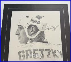 Wayne Gretzky Kings HHOF Signed Poster Vintage Upper Deck UDA LOA Full Autograph