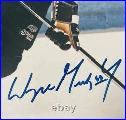Wayne Gretzky Kings Signed 8x10 on a Plaque- Bold Signature Authentic Autograph