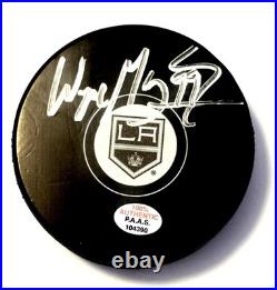 Wayne Gretzky LA Kings Signed Official NHL Hockey Puck COA Hologram