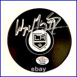 Wayne Gretzky LA Kings Signed Official NHL Hockey Puck COA Hologram