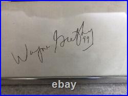 Wayne Gretzky Last Game April 18, 1999 MSG Line Up Card With Autograph