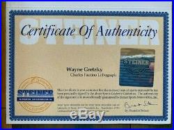 Wayne Gretzky Let's Go Rangers Autographed Charles Fazzino still in packaging