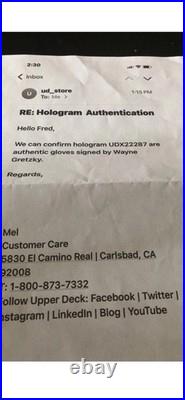 Wayne Gretzky Los Angeles Kings Autographed Gloves With Upper Deck COA