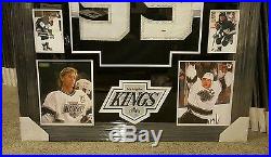 Wayne Gretzky Los Angeles Kings Autographed Jersey Custom Framed Psa Full Letter