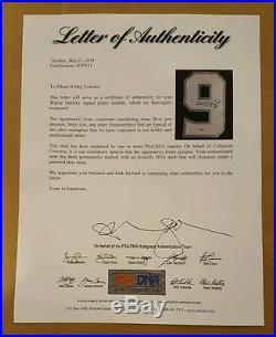 Wayne Gretzky Los Angeles Kings Autographed Jersey Custom Framed Psa Full Letter