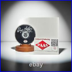 Wayne Gretzky Los Angeles Kings Autographed Logo Hockey Puck in Case With PAAS C Wayne Gretzky Los Angeles Kings Autographed Logo Hockey Puck in Case With PAAS C
