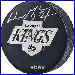 Wayne Gretzky Los Angeles Kings Autographed Logo Puck Upper Deck