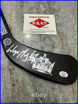 Wayne Gretzky Los Angeles Kings Autographed Mini Hockey Stick PAAS COA
