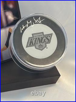 Wayne Gretzky Los Angeles Kings Autographed Puck & Display WithJSA COA