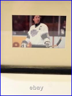 Wayne Gretzky Los Angeles Kings Autographed Puck With JSA LOA And Display