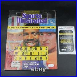 Wayne Gretzky/Magic Johnson/Montana Signed Sports Illustrated Auto JSA ZJ21386