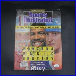 Wayne Gretzky/Magic Johnson/Montana Signed Sports Illustrated Auto JSA ZJ21386