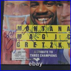 Wayne Gretzky/Magic Johnson/Montana Signed Sports Illustrated Auto JSA ZJ21386