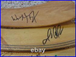 Wayne Gretzky, Mario Lemieux, Bobby Hull, Fuhr signed auto four stick blades COA