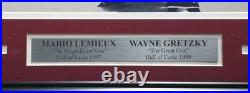 Wayne Gretzky & Mario Lemieux Signed Framed 11x14 Photo Beckett #AE16670