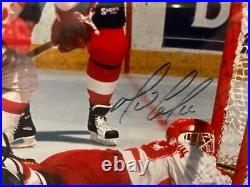 Wayne Gretzky Mario Lemieux Team Canada Dual Signed 16x20 Framed 22x26 Jsa