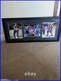 Wayne Gretzky Mark Messier Edmonton Oilers Autographed Framed Photos with JSA COA Wayne Gretzky Mark Messier Edmonton Oilers Autographed Framed Photos with JSA COA