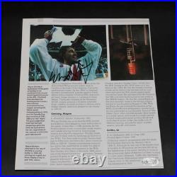 Wayne Gretzky/Michel Goulet Signed Page Autograph JSA COA ZJ23229
