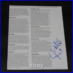 Wayne Gretzky/Michel Goulet Signed Page Autograph JSA COA ZJ23229