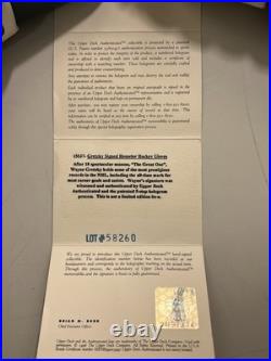 Wayne Gretzky NY Rangers Autographed Hockey Gloves withUpper Deck Authentication