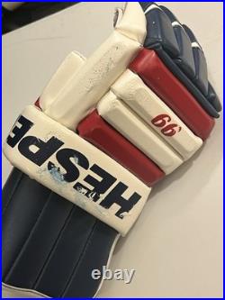 Wayne Gretzky NY Rangers Autographed Hockey Gloves withUpper Deck Authentication