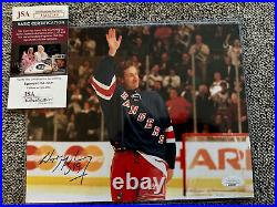 Wayne Gretzky NY Rangers Autographed Signed 8x10 Photo Certified JSA COA Last Gm