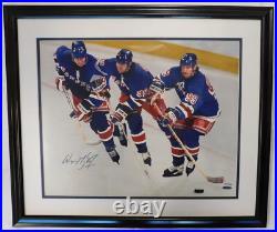 Wayne Gretzky NY Rangers Signed 16x20 Framed Photo Limited Ed UDA Authenticated
