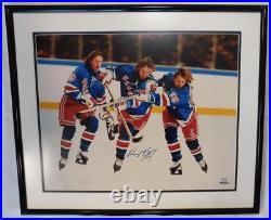 Wayne Gretzky NY Rangers Signed 16x20 Framed Photo Limited Ed UDA Authenticated