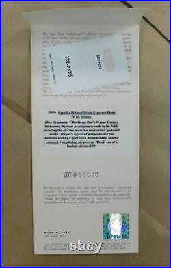 Wayne Gretzky NY Rangers Signed 16x20 Framed Photo Limited Ed UDA Authenticated