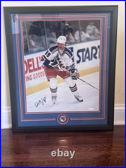 Wayne Gretzky New York Rangers Autographed Framed 16x20 with JSA COA