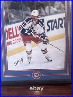 Wayne Gretzky New York Rangers Autographed Framed 16x20 with JSA COA