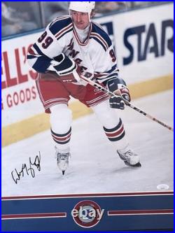 Wayne Gretzky New York Rangers Autographed Framed 16x20 with JSA COA