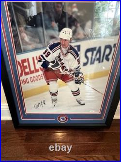Wayne Gretzky New York Rangers Autographed Framed 16x20 with JSA COA