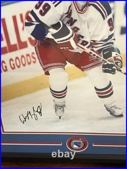 Wayne Gretzky New York Rangers Autographed Framed 16x20 with JSA COA