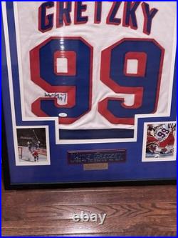Wayne Gretzky New York Rangers Autographed Framed Jersey With JSA LOA