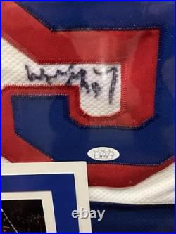 Wayne Gretzky New York Rangers Autographed Framed Jersey With JSA LOA