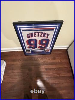 Wayne Gretzky New York Rangers Autographed Framed Jersey With JSA LOA