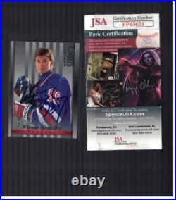 Wayne Gretzky New York Rangers Signed 1997-98 Studio Card JSA Certified