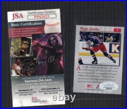 Wayne Gretzky New York Rangers Signed 1997-98 Studio Card JSA Certified