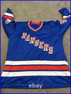 Wayne Gretzky New York Rangers Signed Autographed Custom Jersey with COA