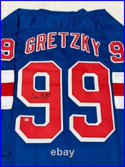 Wayne Gretzky New York Rangers Signed Hockey Jersey COA