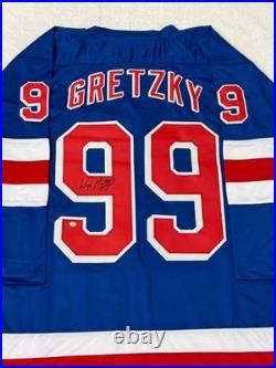 Wayne Gretzky New York Rangers Signed Hockey Jersey COA
